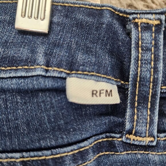 RFM Jeans Womens 18 Blue Stretch High Rise Capri *GUC* - Picture 9 of 15